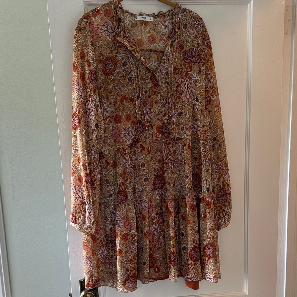 Mango Long Sleeve Dress